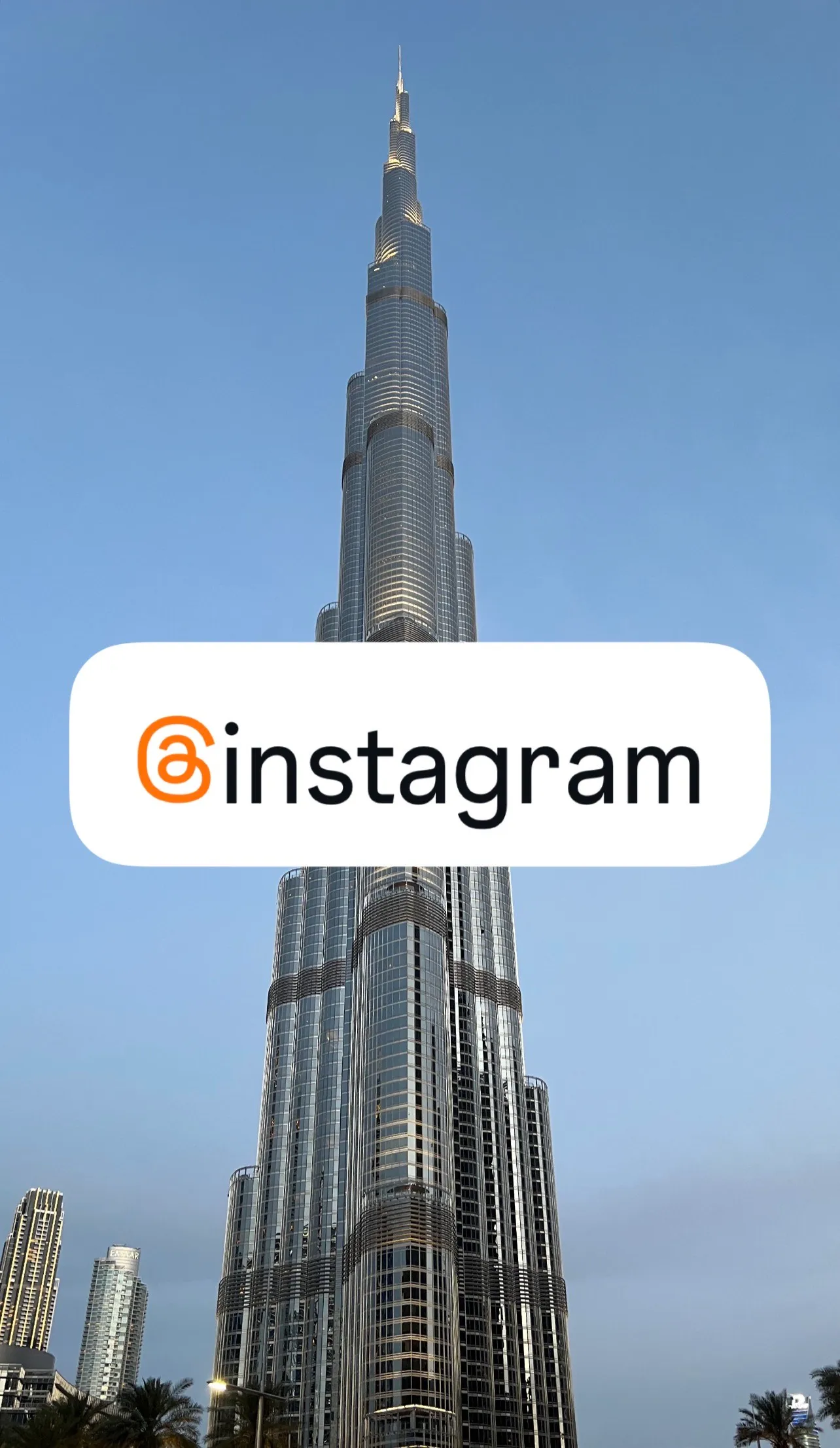 Account mention sticker over an Instagram Story photo